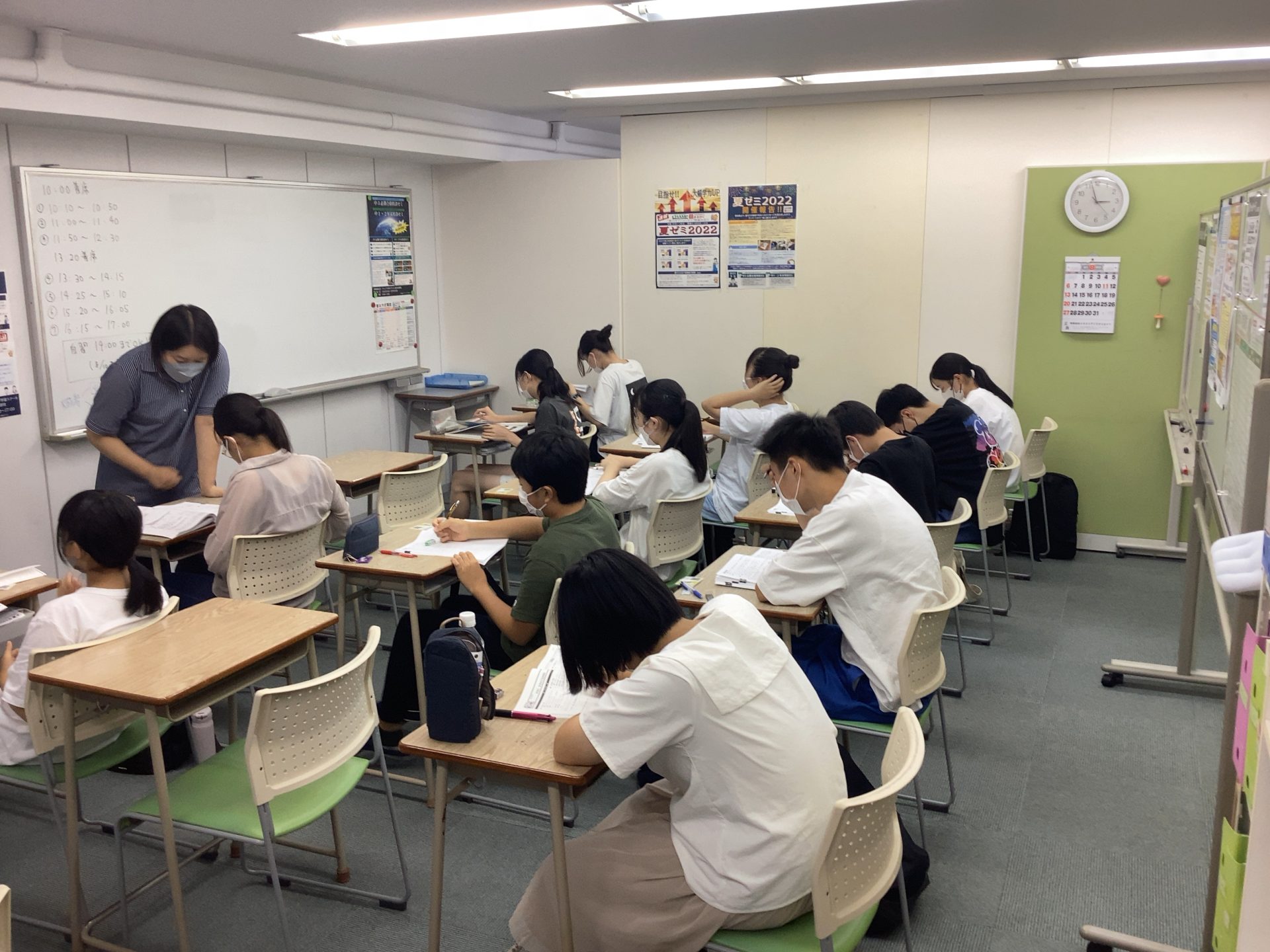 夏の特訓ゼミ風景