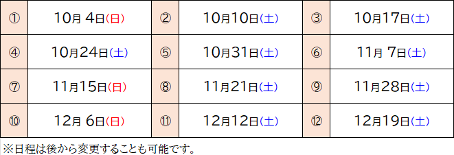 A判定突破ゼミ日程